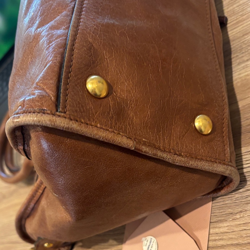 Miu Miu Rich Brown Leather Satchel - Picture 10 of 16